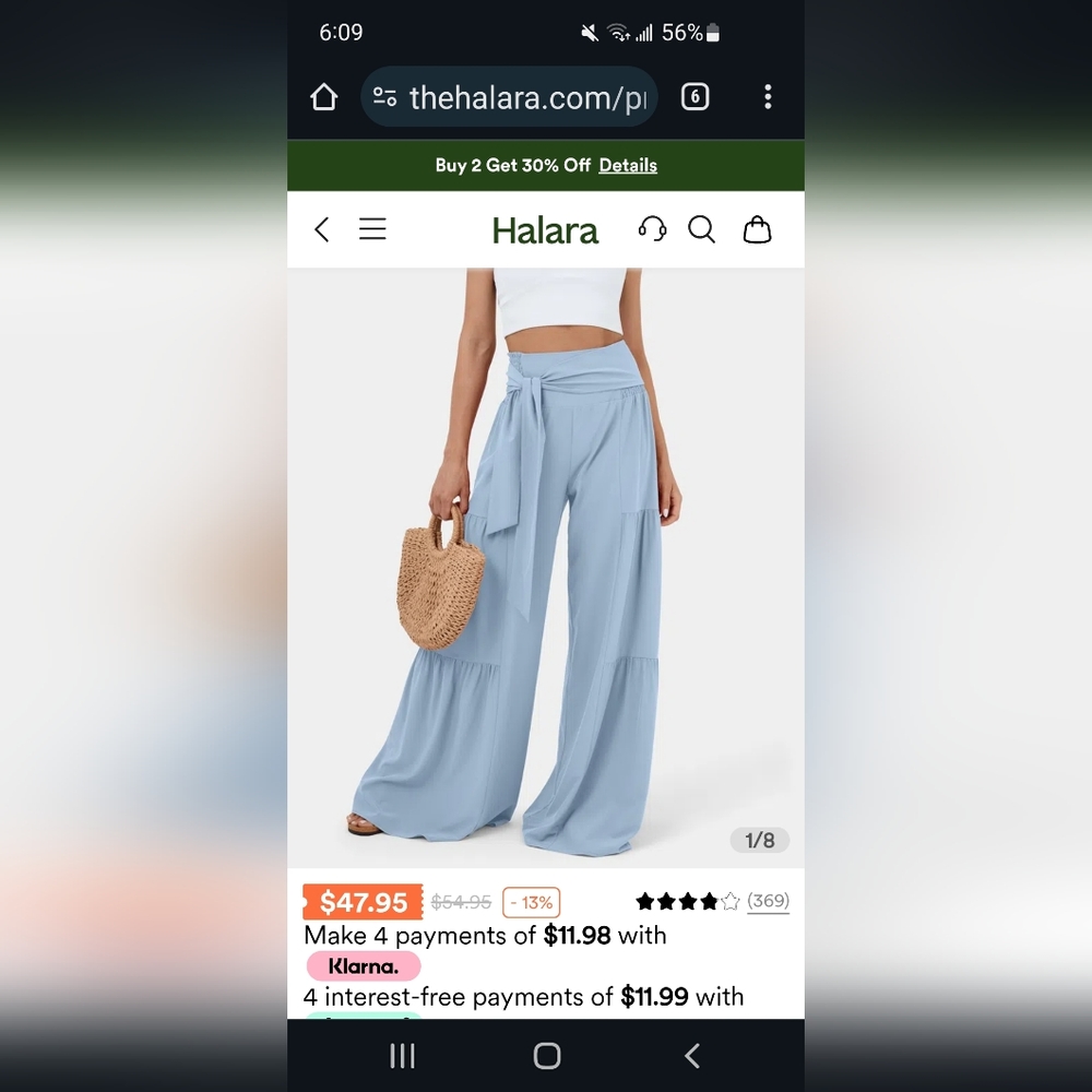 Women's wide leg Palazzo Pants XL